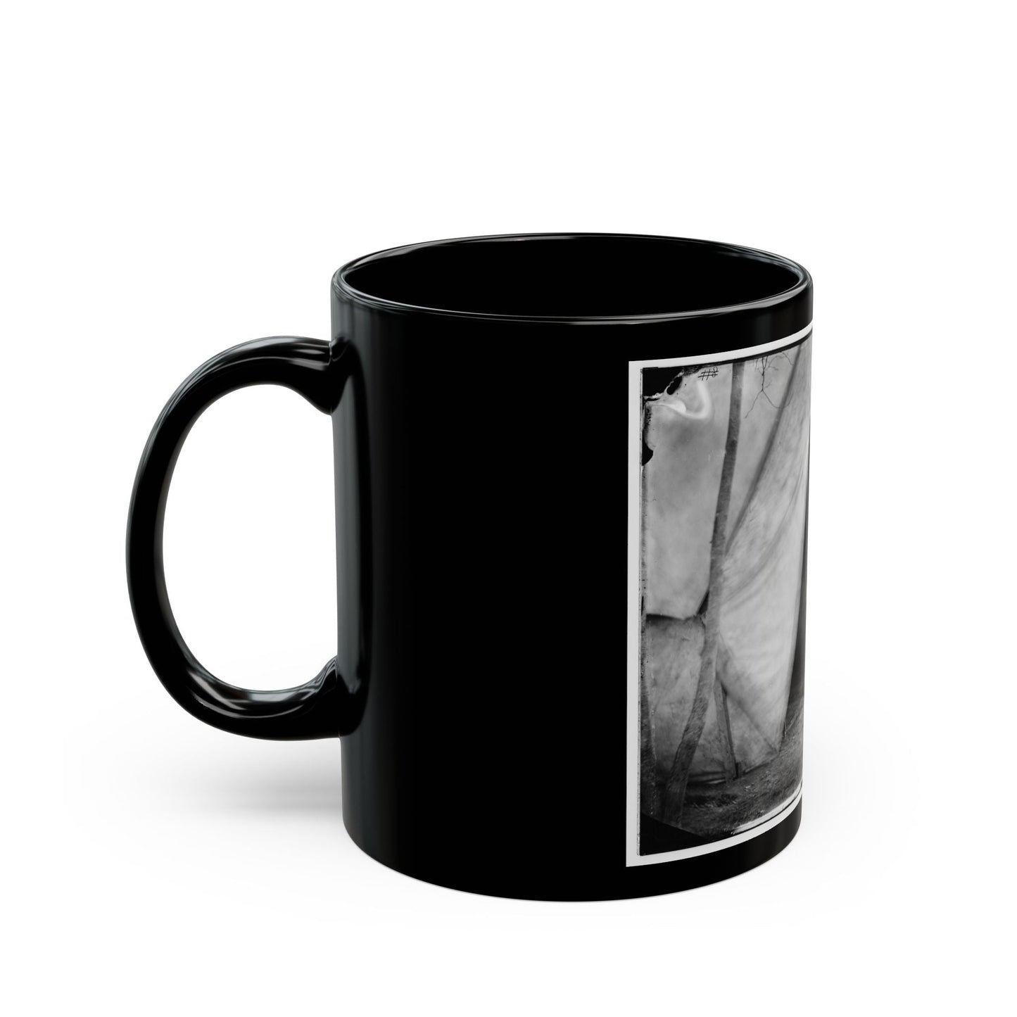 Bealeton, Virginia. Gen. William H. French Standing In Front Of Tent (U.S. Civil War) Black Coffee Mug