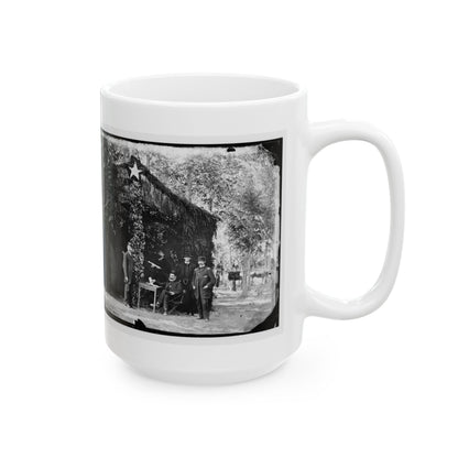 Bealeton, Virginia. General Marsena R. Patrick And Staff(2) (U.S. Civil War) White Coffee Mug