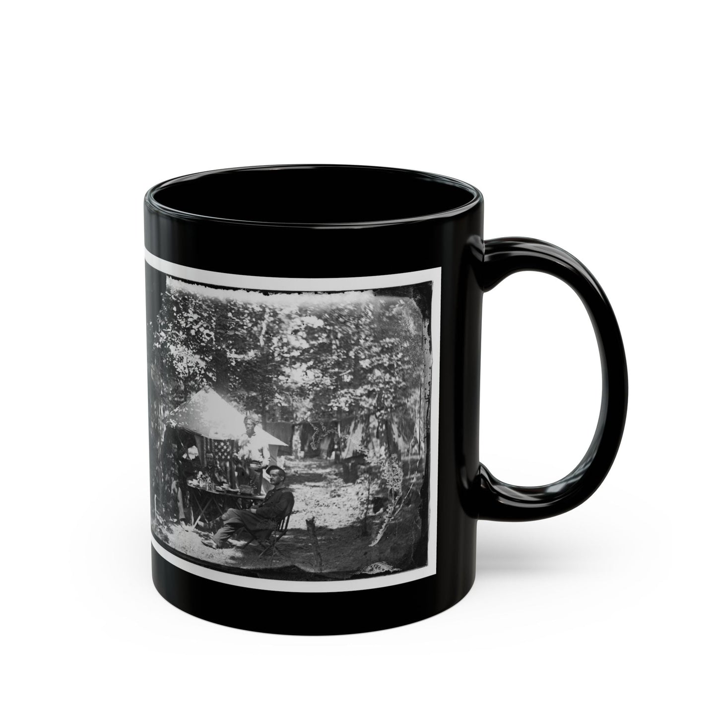 Bealeton, Virginia. Officer's Mess, Company E, 93d New York Volunteers (U.S. Civil War) Black Coffee Mug