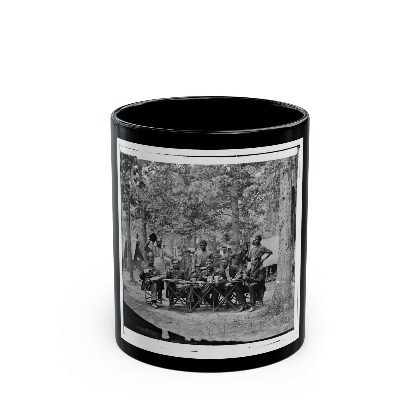 Bealeton, Virginia. Officer's Mess. Company F, 93d New York Volunteers Headquarters, Army Of The Potomac (U.S. Civil War) Black Coffee Mug