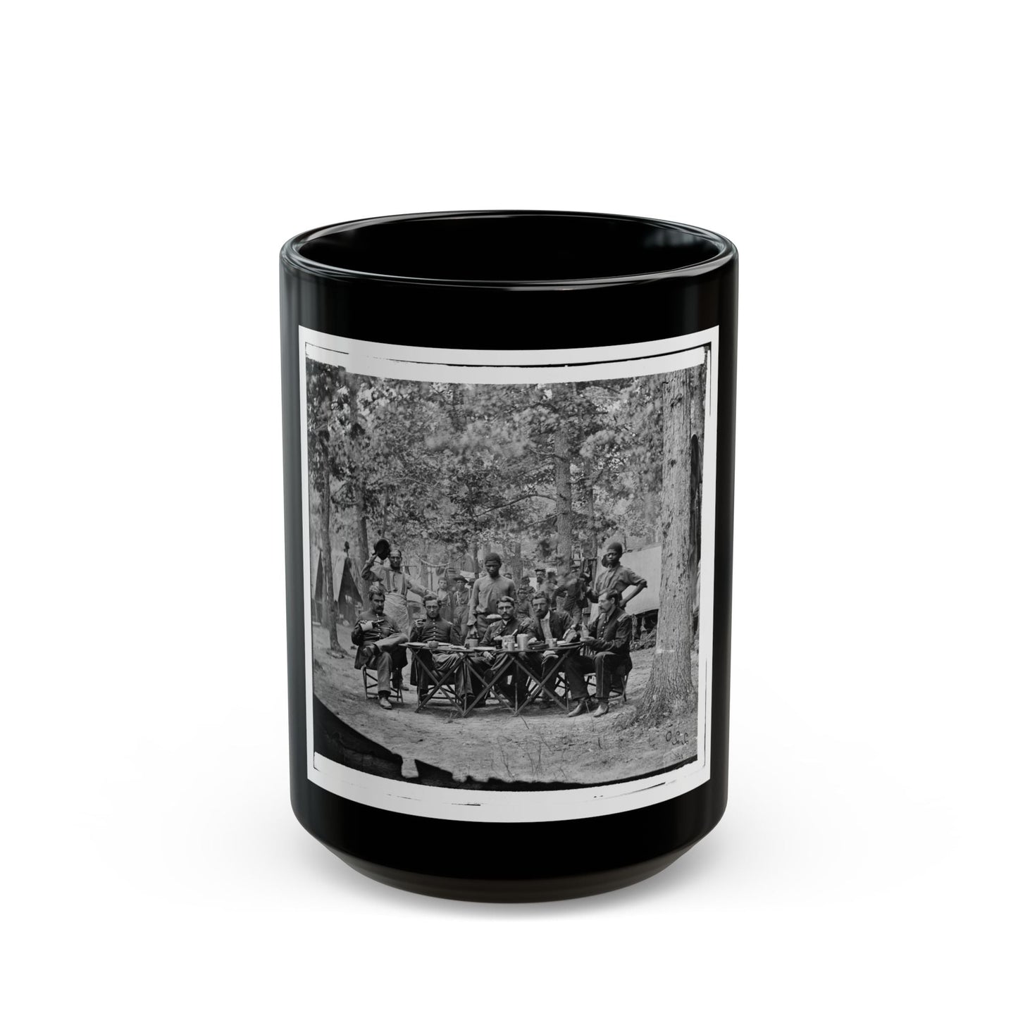 Bealeton, Virginia. Officer's Mess. Company F, 93d New York Volunteers Headquarters, Army Of The Potomac (U.S. Civil War) Black Coffee Mug