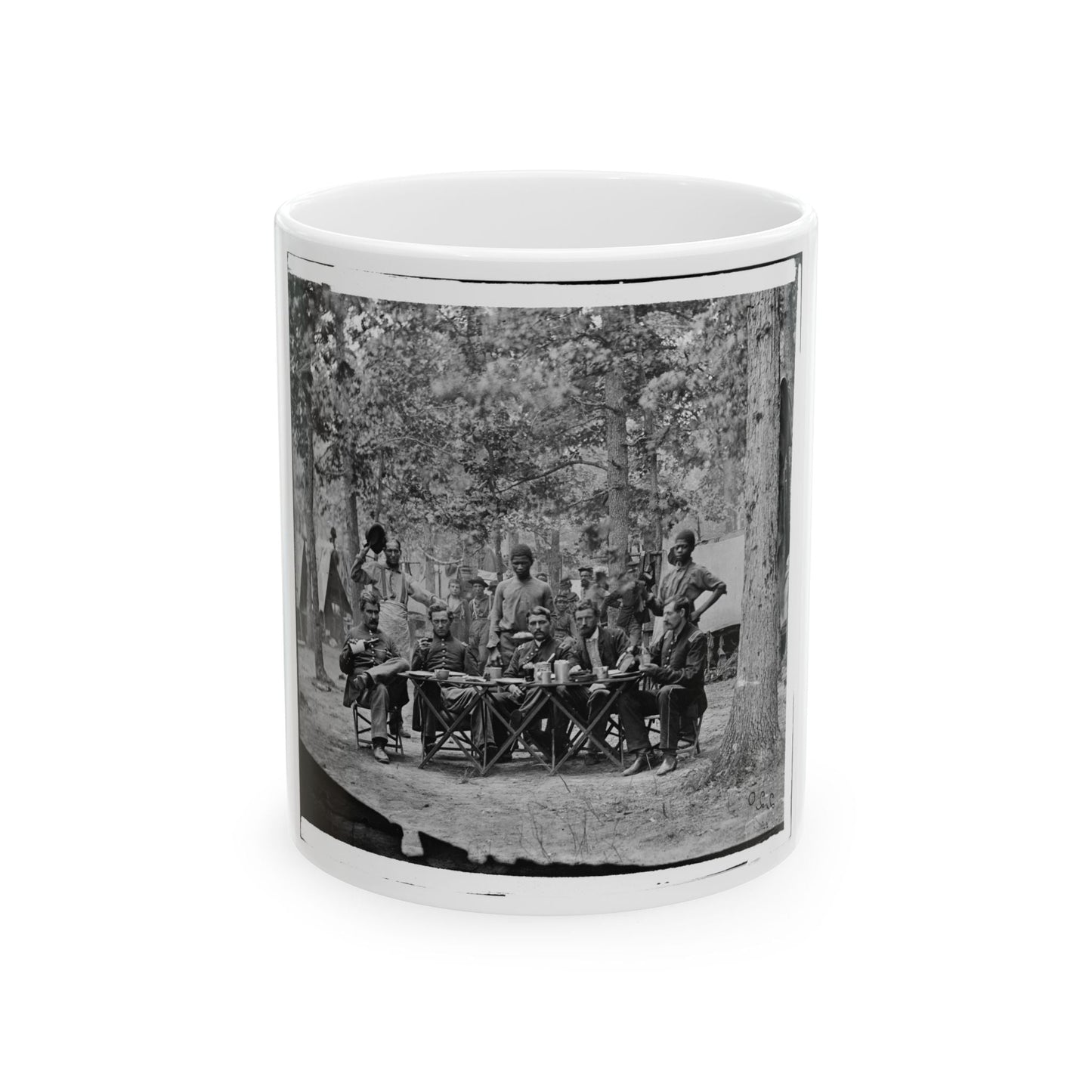 Bealeton, Virginia. Officer's Mess. Company F, 93d New York Volunteers Headquarters, Army Of The Potomac (U.S. Civil War) White Coffee Mug