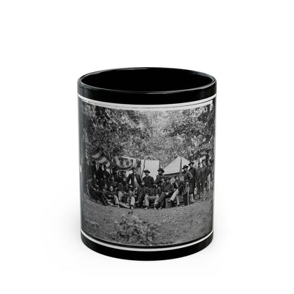 Bealeton, Virginia. Officers Of 93d New York Infantry (U.S. Civil War) Black Coffee Mug