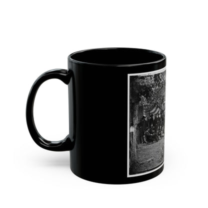 Bealeton, Virginia. Officers Of 93d New York Infantry (U.S. Civil War) Black Coffee Mug