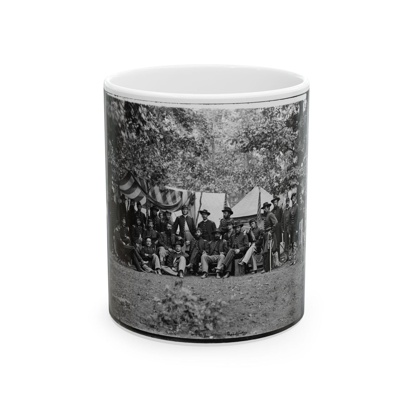 Bealeton, Virginia. Officers Of 93d New York Infantry (U.S. Civil War) White Coffee Mug