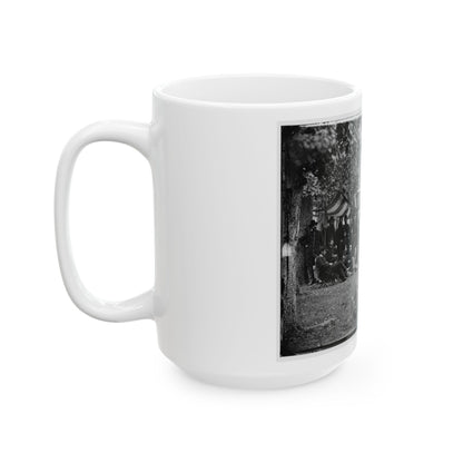 Bealeton, Virginia. Officers Of 93d New York Infantry (U.S. Civil War) White Coffee Mug