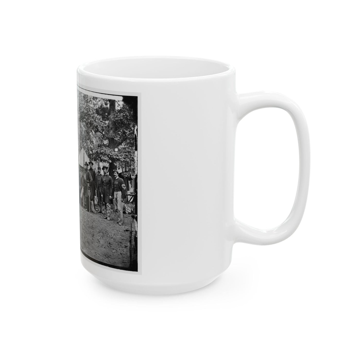 Bealeton, Virginia. Officers Of 93d New York Infantry (U.S. Civil War) White Coffee Mug