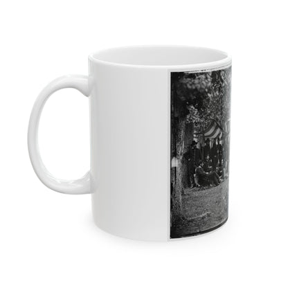 Bealeton, Virginia. Officers Of 93d New York Infantry (U.S. Civil War) White Coffee Mug