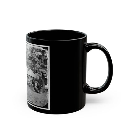 Bealeton, Virginia. Regimental Staff 93d New York Infantry. (Morgan Rifles) (U.S. Civil War) Black Coffee Mug-The Sticker Space