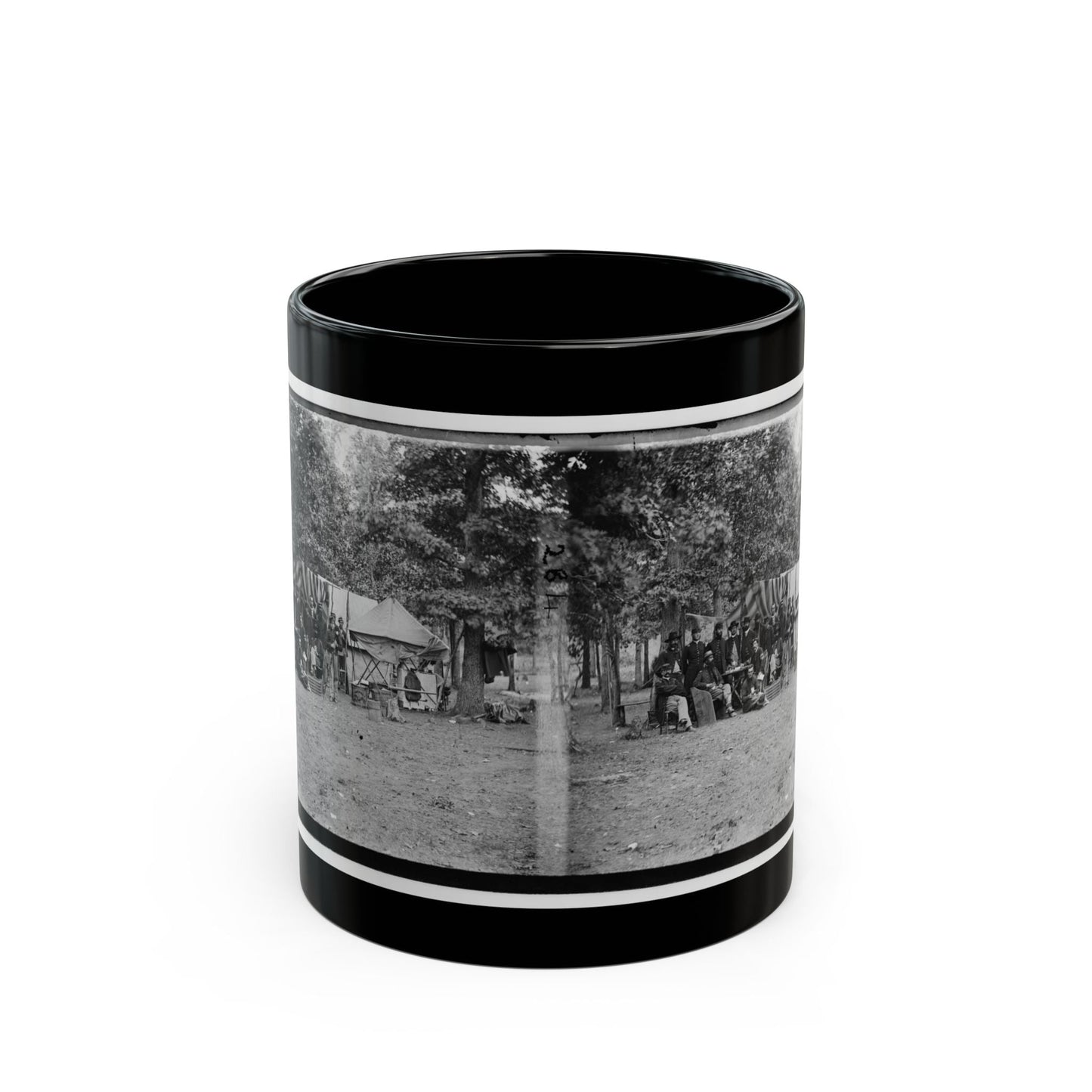 Bealeton, Virginia. Regimental Staff, 93d New York Volunteers (U.S. Civil War) Black Coffee Mug