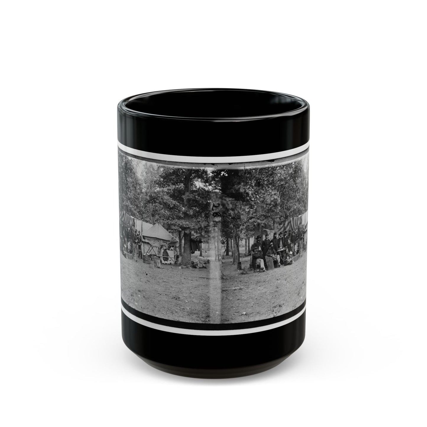 Bealeton, Virginia. Regimental Staff, 93d New York Volunteers (U.S. Civil War) Black Coffee Mug