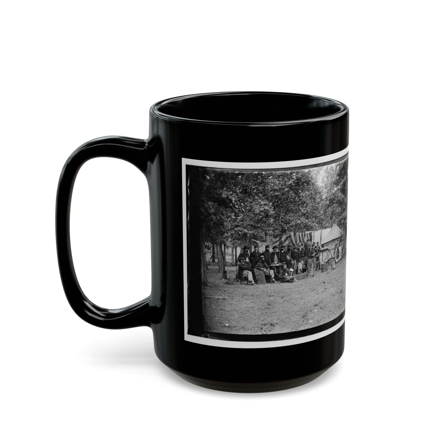 Bealeton, Virginia. Regimental Staff, 93d New York Volunteers (U.S. Civil War) Black Coffee Mug