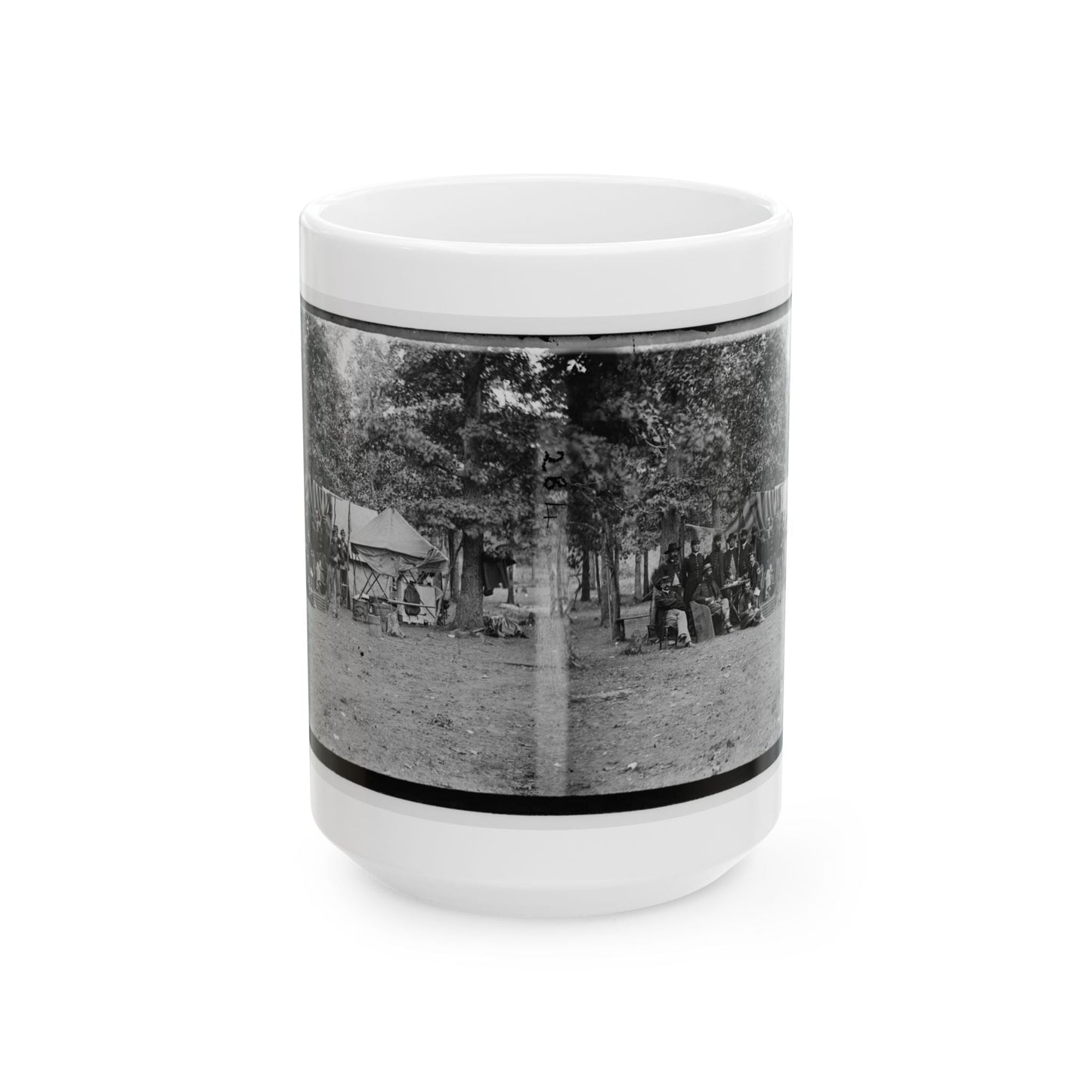 Bealeton, Virginia. Regimental Staff, 93d New York Volunteers (U.S. Civil War) White Coffee Mug