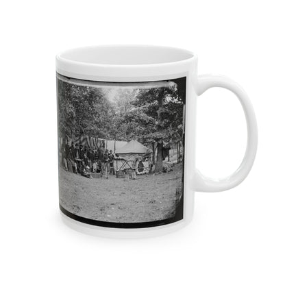 Bealeton, Virginia. Regimental Staff, 93d New York Volunteers (U.S. Civil War) White Coffee Mug