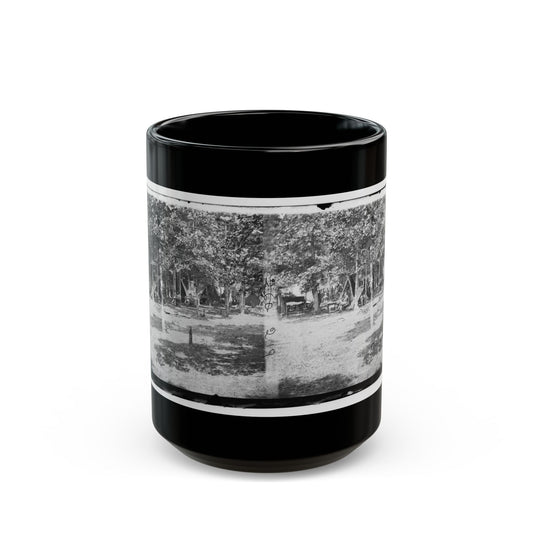 Bealeton, Virginia. View Of Camp Of 93d New York Volunteers (U.S. Civil War) Black Coffee Mug-15oz-The Sticker Space