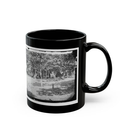 Bealeton, Virginia. View Of Camp Of 93d New York Volunteers (U.S. Civil War) Black Coffee Mug-The Sticker Space