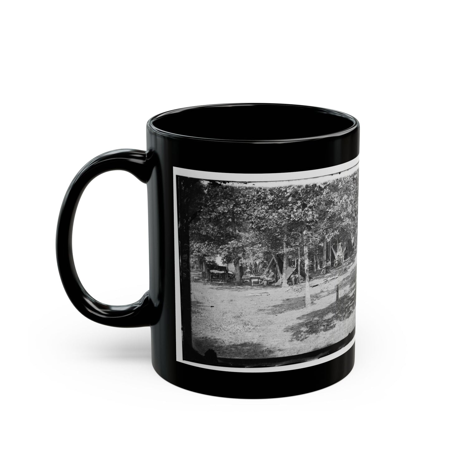 Bealeton, Virginia. View Of Camp Of 93d New York Volunteers (U.S. Civil War) Black Coffee Mug-The Sticker Space