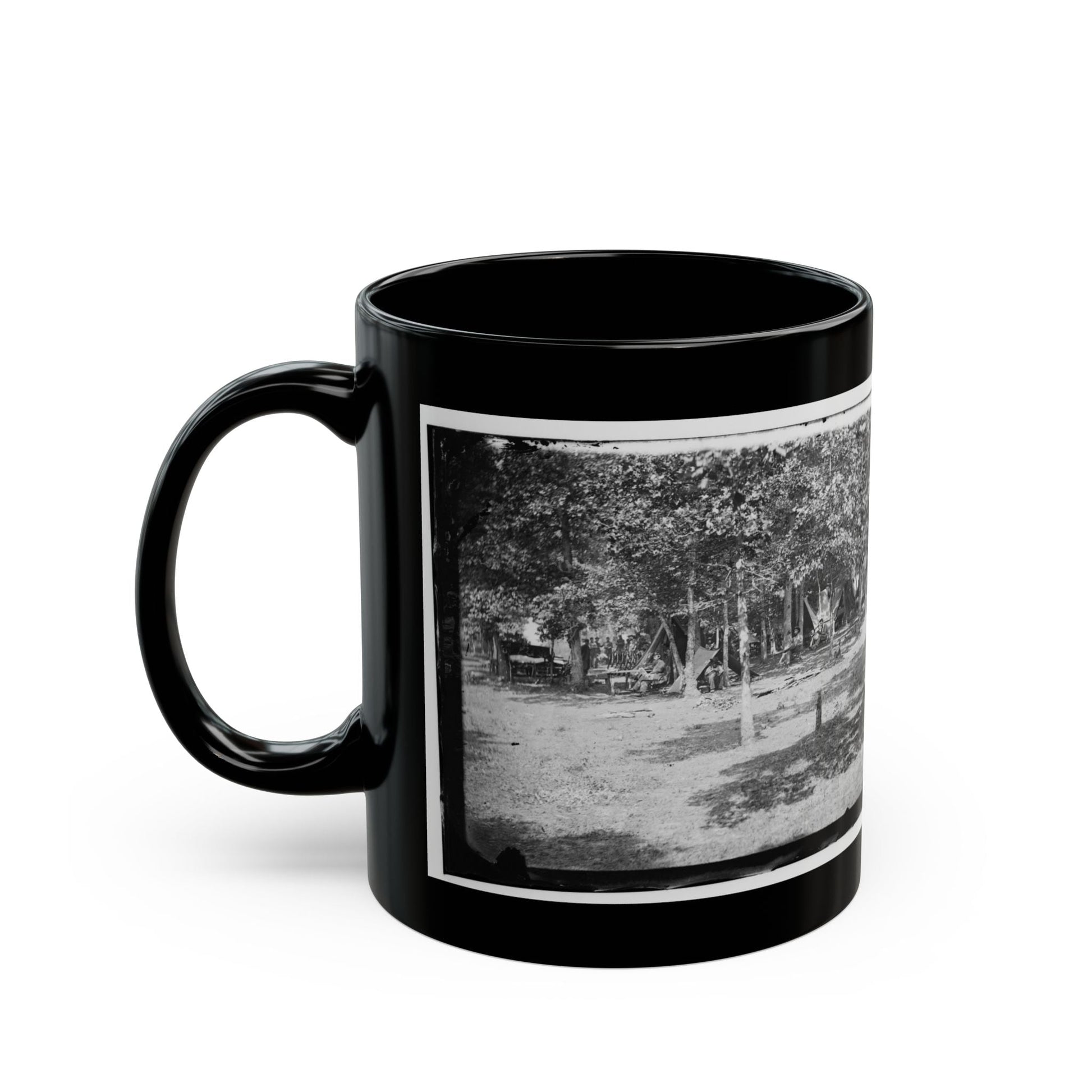 Bealeton, Virginia. View Of Camp Of 93d New York Volunteers (U.S. Civil War) Black Coffee Mug-The Sticker Space