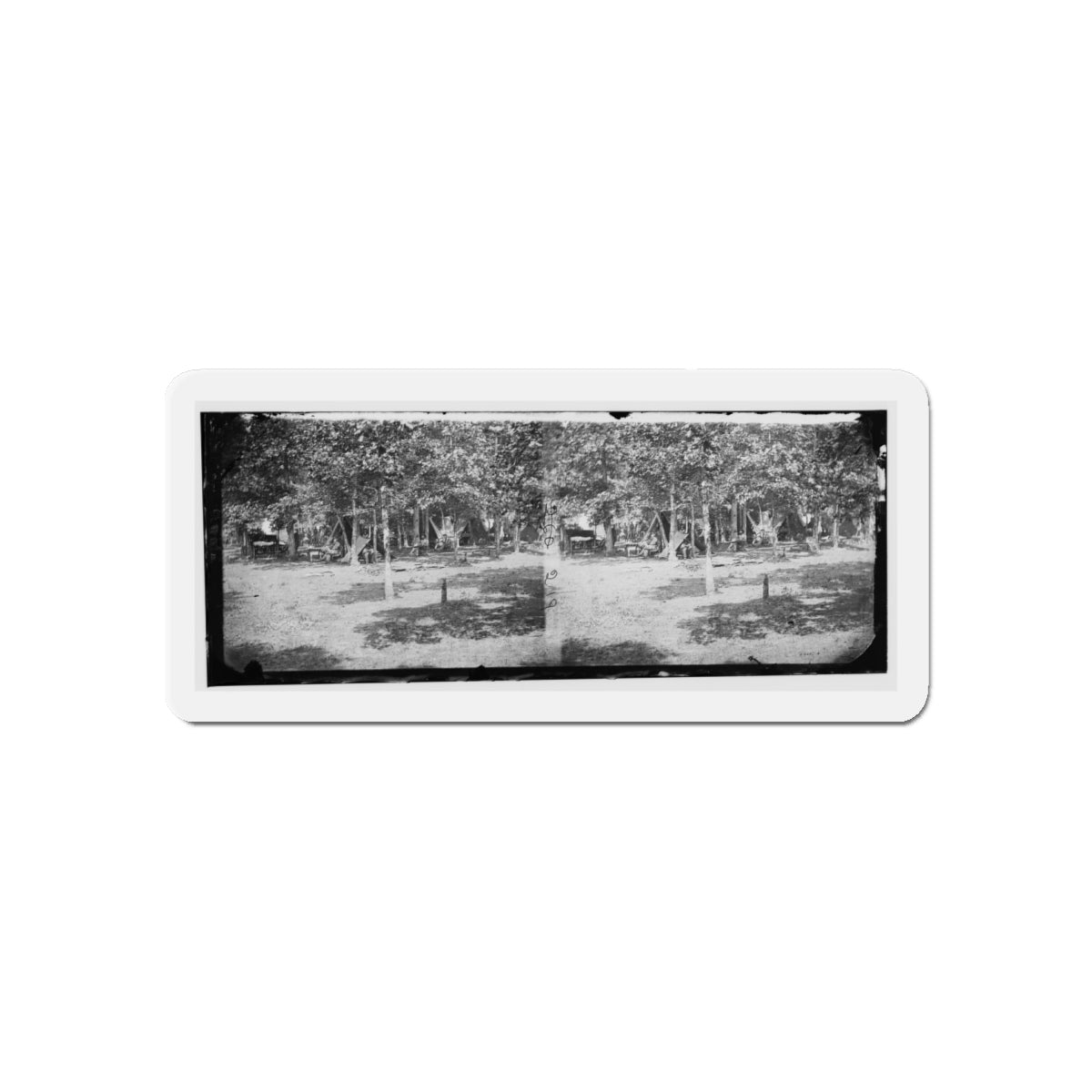 Bealeton, Virginia. View Of Camp Of 93d New York Volunteers (U.S. Civil War) Refrigerator Magnet-6 × 6"-The Sticker Space