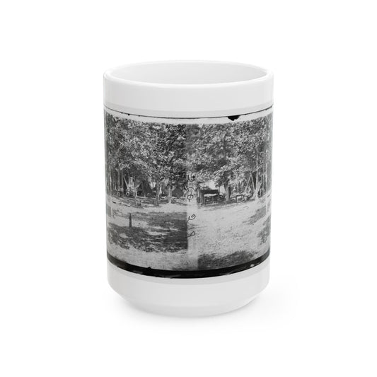 Bealeton, Virginia. View Of Camp Of 93d New York Volunteers (U.S. Civil War) White Coffee Mug-15oz-The Sticker Space