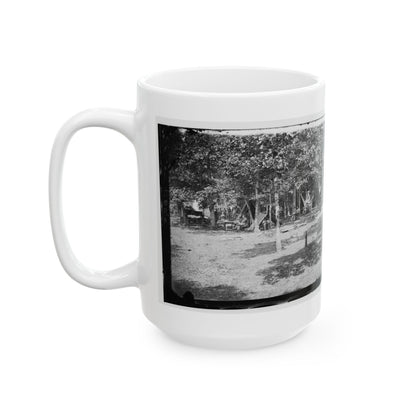 Bealeton, Virginia. View Of Camp Of 93d New York Volunteers (U.S. Civil War) White Coffee Mug-The Sticker Space