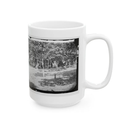 Bealeton, Virginia. View Of Camp Of 93d New York Volunteers (U.S. Civil War) White Coffee Mug-The Sticker Space