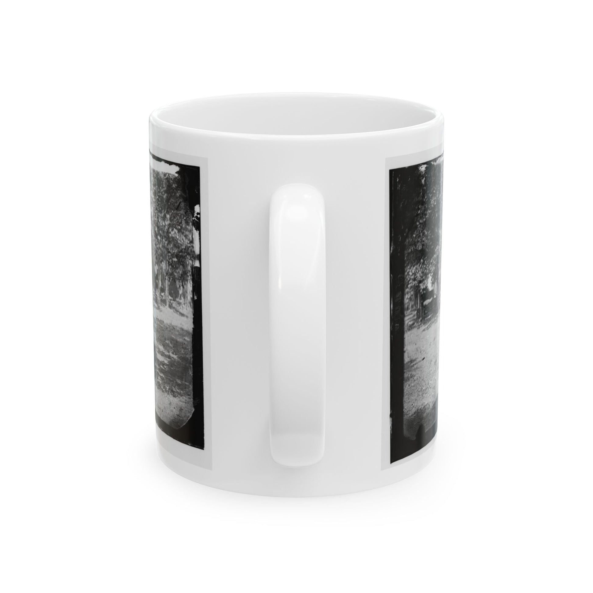 Bealeton, Virginia. View Of Camp Of 93d New York Volunteers (U.S. Civil War) White Coffee Mug-The Sticker Space