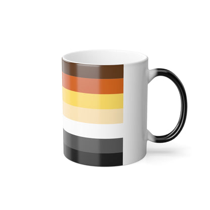 Bear Brotherhood Pride Flag - Color Changing Mug 11oz-11oz-The Sticker Space