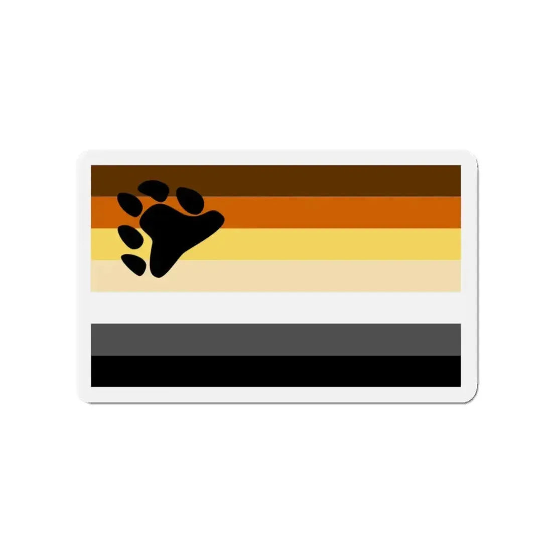 Bear Brotherhood Pride Flag - Refrigerator Magnet 3 Inch - The Sticker Space