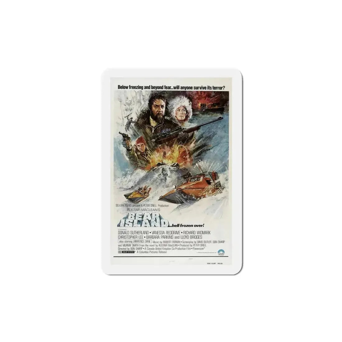 Bear Island 1979 Movie Poster Refrigerator Magnet - The Sticker Space