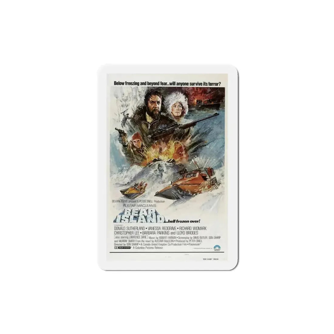 Bear Island 1979 Movie Poster Refrigerator Magnet - The Sticker Space