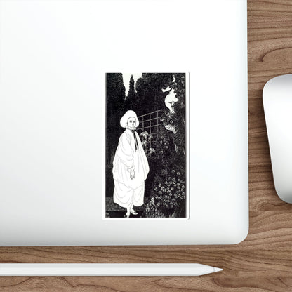 BEARDSLEY, Aubrey - Frontispiece to The Pierrot of the Minute (Artwork) STICKER Vinyl Die-Cut Decal-The Sticker Space