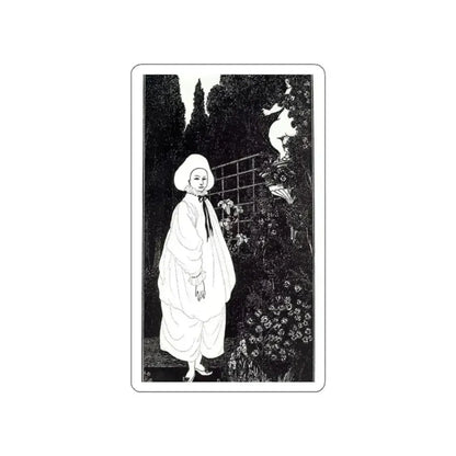 BEARDSLEY, Aubrey - Frontispiece to The Pierrot of the Minute (Artwork) STICKER Vinyl Die-Cut Decal - The Sticker Space