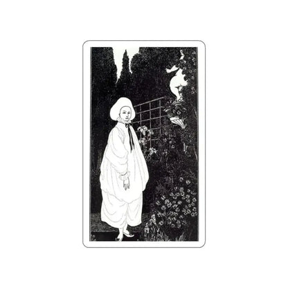 BEARDSLEY, Aubrey - Frontispiece to The Pierrot of the Minute (Artwork) STICKER Vinyl Die-Cut Decal - The Sticker Space