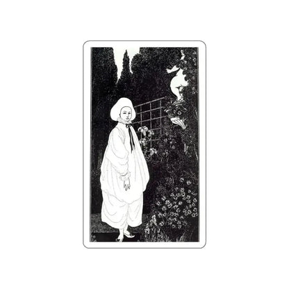 BEARDSLEY, Aubrey - Frontispiece to The Pierrot of the Minute (Artwork) STICKER Vinyl Die-Cut Decal - The Sticker Space