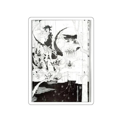 BEARDSLEY, Aubrey - Illustration to Siegfried Act II (Artwork) STICKER Vinyl Die-Cut Decal - The Sticker Space