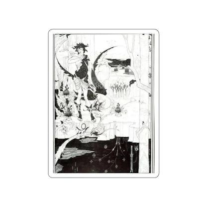 BEARDSLEY, Aubrey - Illustration to Siegfried Act II (Artwork) STICKER Vinyl Die-Cut Decal - The Sticker Space
