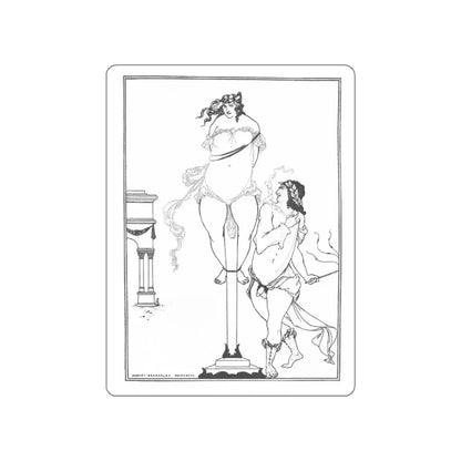 BEARDSLEY, Aubrey - juvenal_e (Artwork) STICKER Vinyl Die-Cut Decal White Die-Cut 5 Inch - The Sticker Space