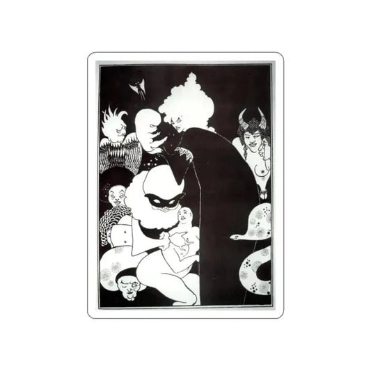 BEARDSLEY, Aubrey - Lucians Strange Creatures (Artwork) STICKER Vinyl Die-Cut Decal White Die-Cut 2 Inch - The Sticker Space