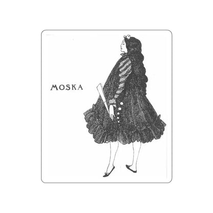 BEARDSLEY, Aubrey - moska (Artwork) STICKER Vinyl Die-Cut Decal White Die-Cut 4 Inch - The Sticker Space