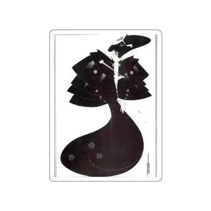 BEARDSLEY, Aubrey - The Black Cape (Artwork) STICKER Vinyl Die-Cut Decal - The Sticker Space