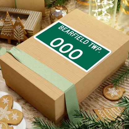 Bearfield Township Perry County Ohio route shield template (Ohio) (Road Sign) STICKER Vinyl Kiss-Cut Decal - The Sticker Space