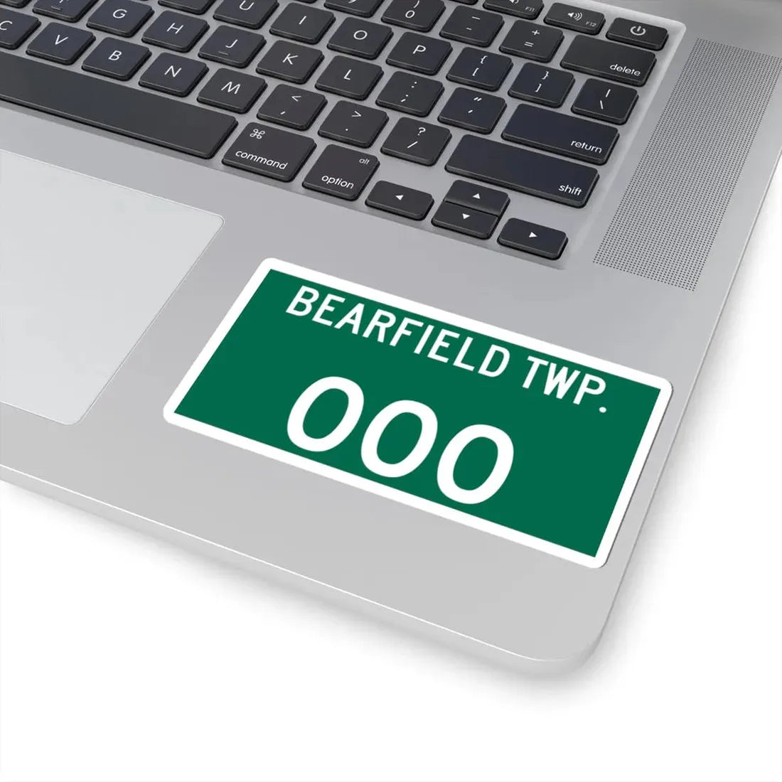 Bearfield Township Perry County Ohio route shield template (Ohio) (Road Sign) STICKER Vinyl Kiss-Cut Decal - The Sticker Space