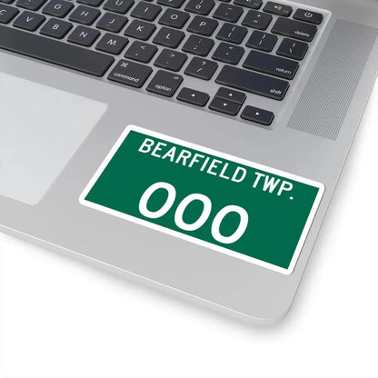Bearfield Township Perry County Ohio route shield template (Ohio) (Road Sign) STICKER Vinyl Kiss-Cut Decal - The Sticker Space