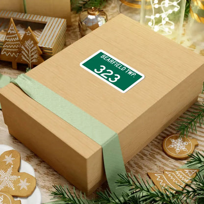 Bearfield Township Route 323 Perry County Ohio (Ohio) (Road Sign) STICKER Vinyl Kiss-Cut Decal - The Sticker Space