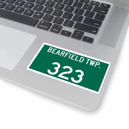 Bearfield Township Route 323 Perry County Ohio (Ohio) (Road Sign) STICKER Vinyl Kiss-Cut Decal - The Sticker Space