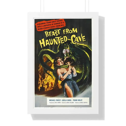 BEAST FROM HAUNTED CAVE 1959 - Framed Movie Poster - The Sticker Space
