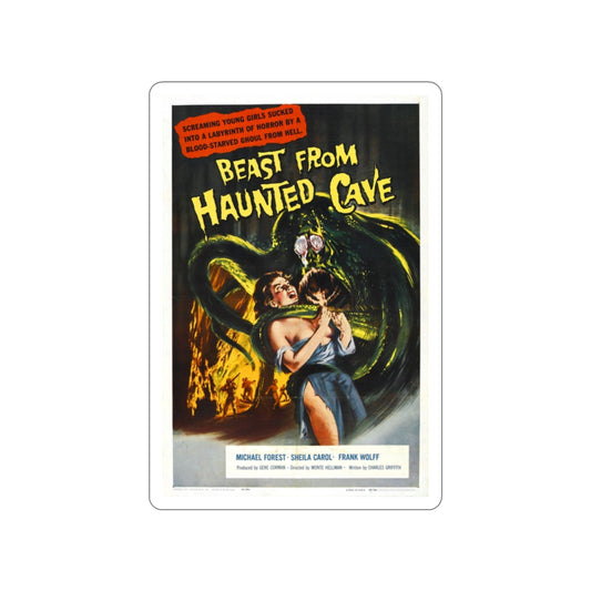 BEAST FROM HAUNTED CAVE 1959 Movie Poster STICKER Vinyl Die-Cut Decal-2 Inch-The Sticker Space