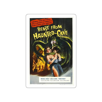 BEAST FROM HAUNTED CAVE 1959 Movie Poster STICKER Vinyl Die-Cut Decal - The Sticker Space