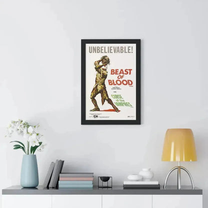 BEAST OF BLOOD & CURSE OF THE VAMPIRES 1970 - Framed Movie Poster - The Sticker Space